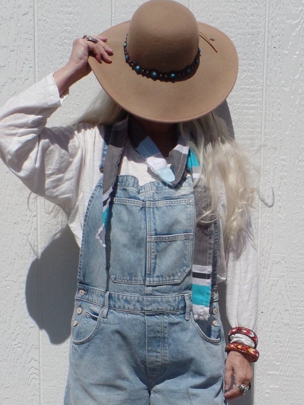 Skinny Scarf Hand Crafted STRIPE